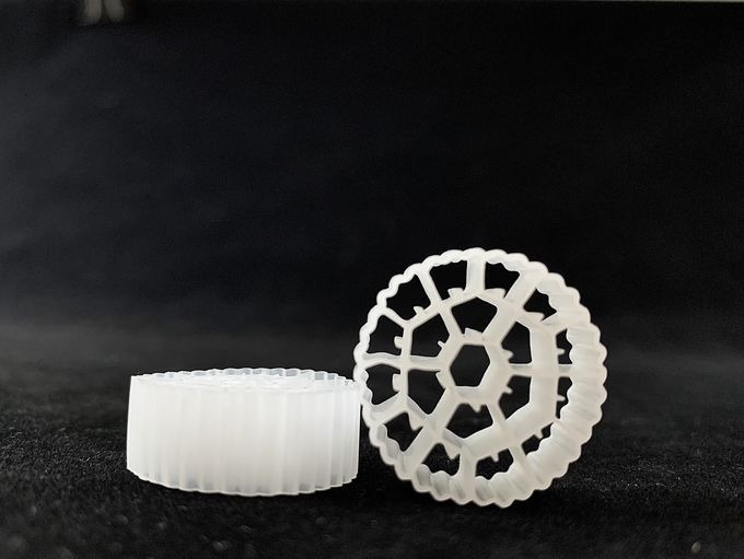 HDPE 19 MEDIA φίλτρων απόβλητου ύδατος αιθουσών MBBR 25X10mm 1