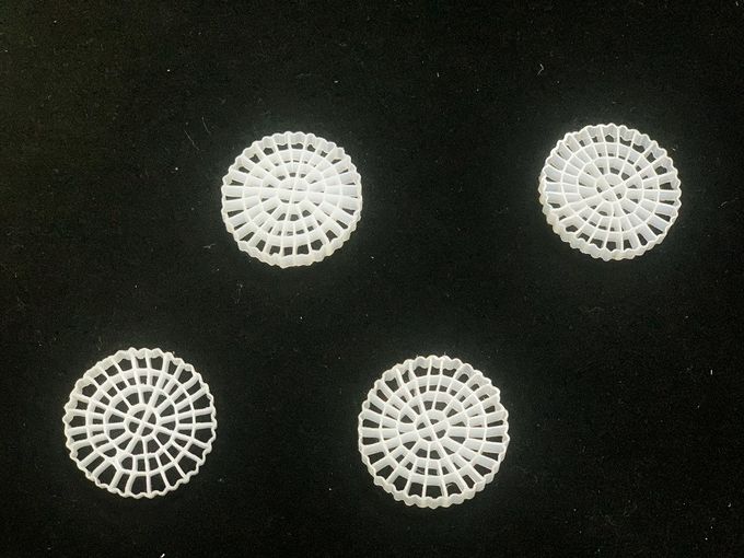 άσπρο HDPE της Virgin επιφάνειας MEDIA 25X4mm Mbbr 0
