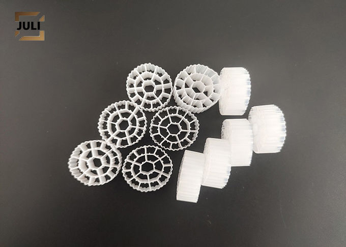 HDPE επιφάνειας MBBR πλαστικό 800m2/M3 μεγάλο πιστοποιητικό FDA MEDIA φίλτρων ROHS 0